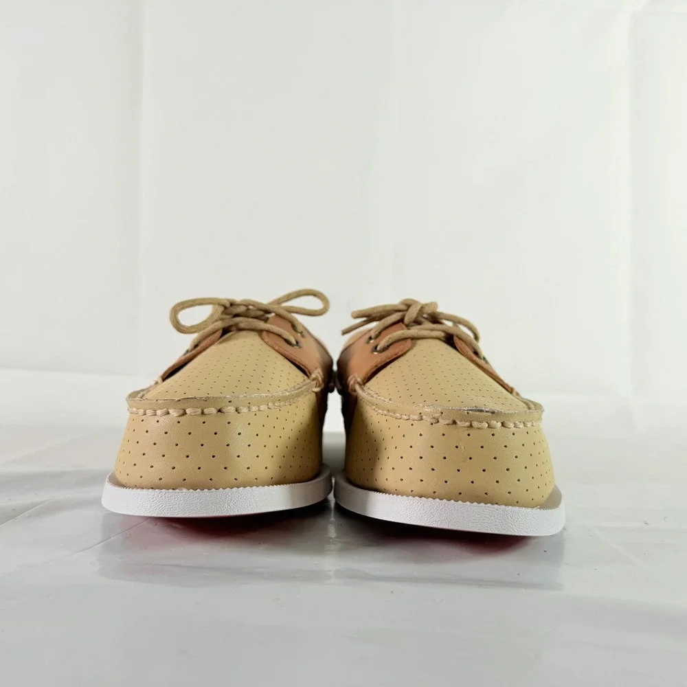Sperry A/O Resort Perf Off White Men's Boat Shoes Size 10.5 M STS24814